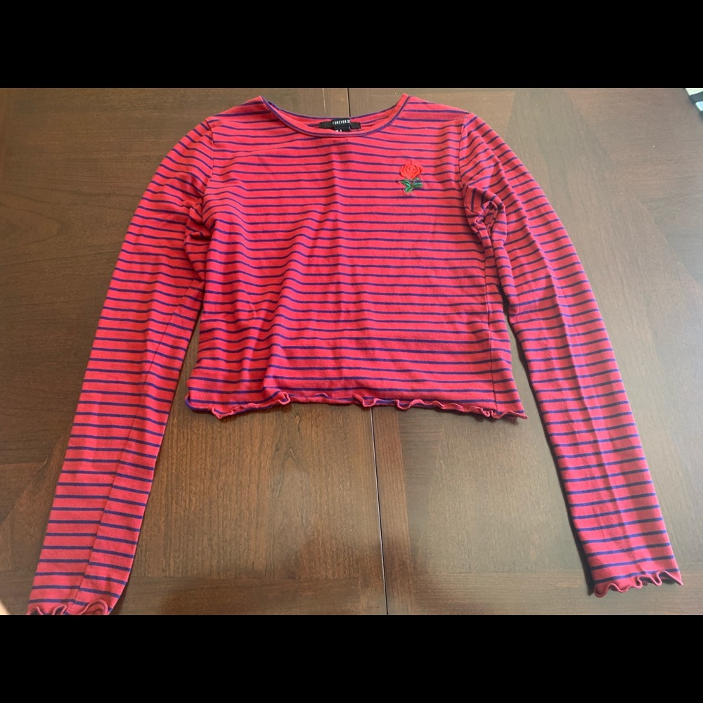 Cropped Longsleeve Lettuce Trim